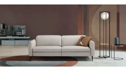 Divano in pelle elegante e confortevole