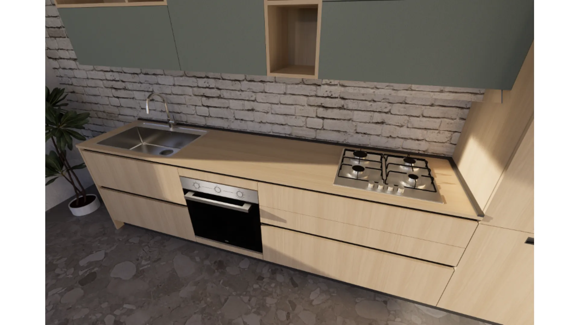 Cucina CLOE composizione C