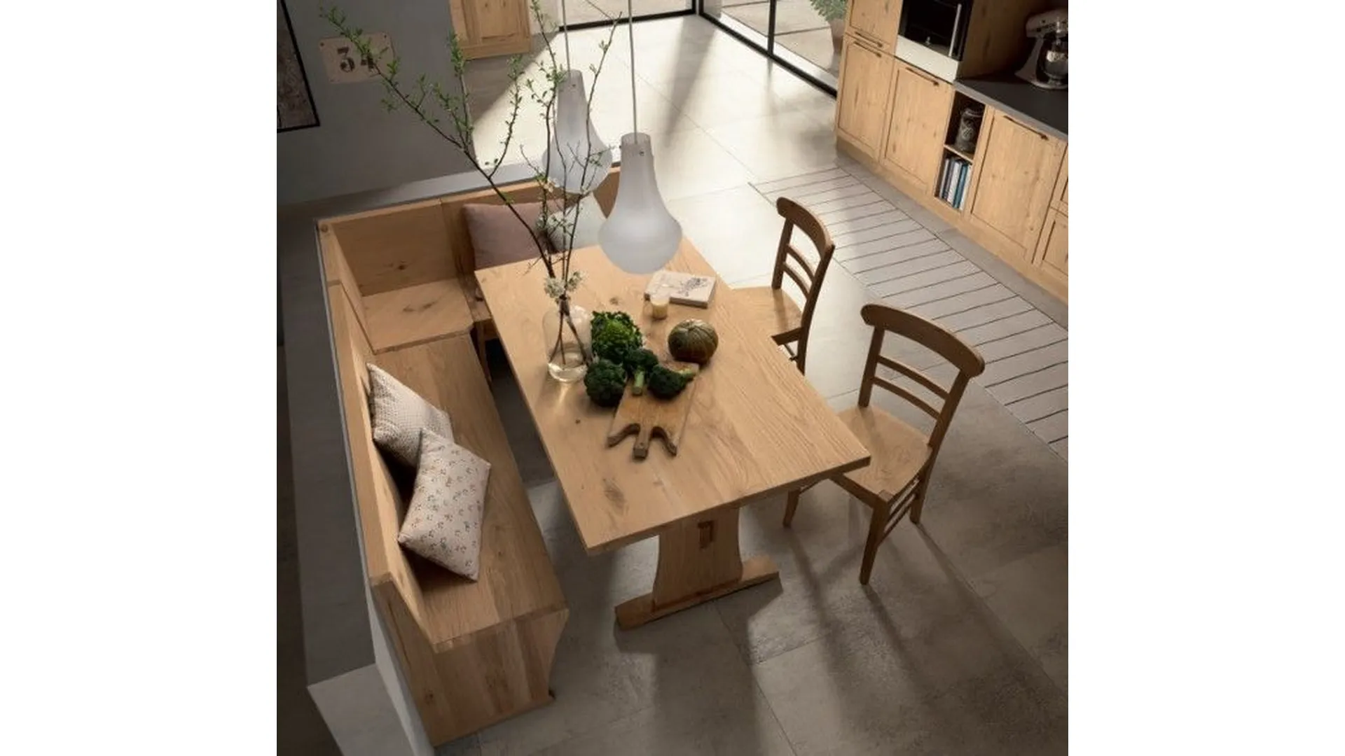 Cucina WOOD anta a telaio in Rovere