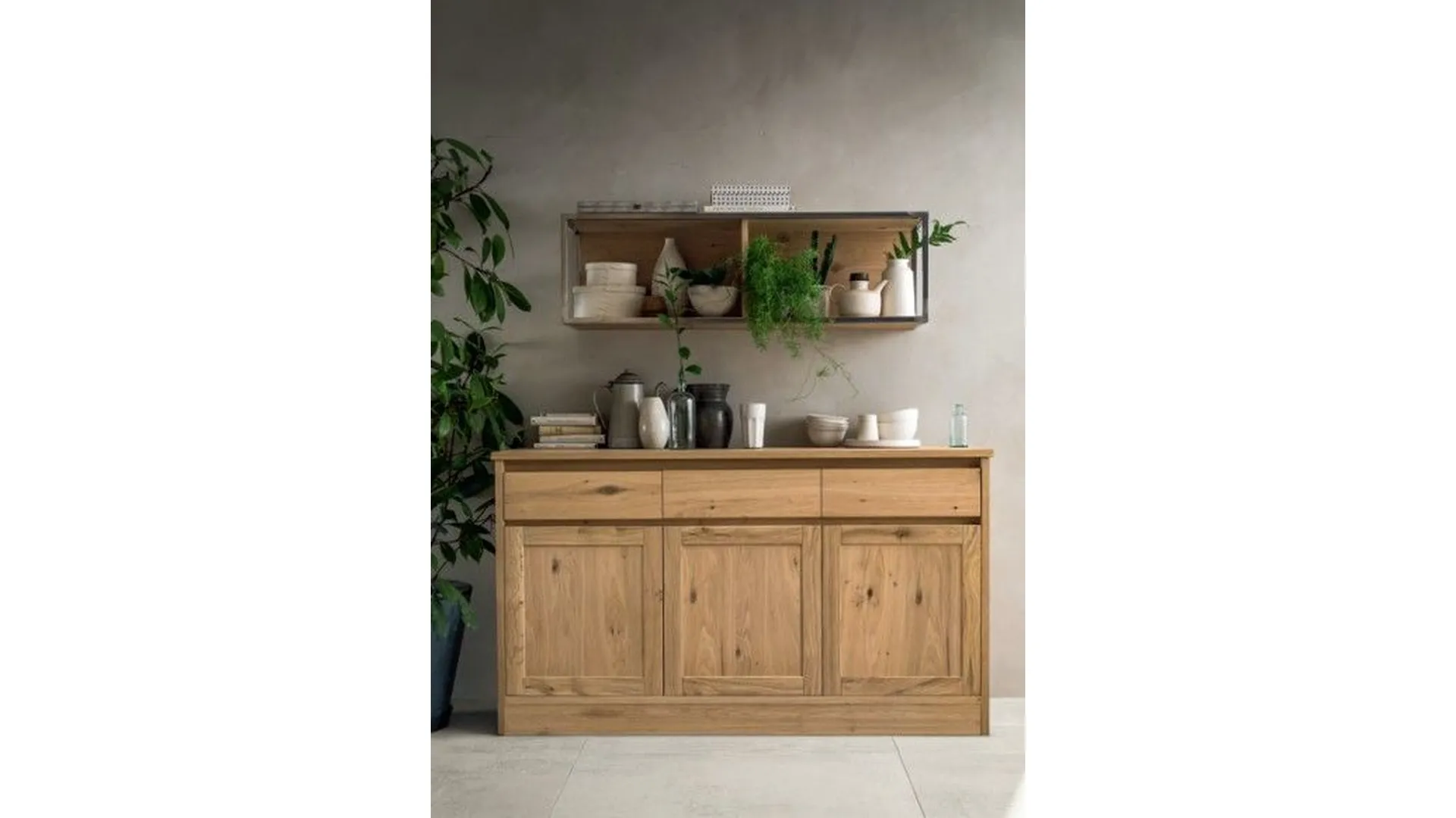 Cucina WOOD anta a telaio in Rovere