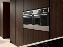 Cucina composizione 02 legno di rovere