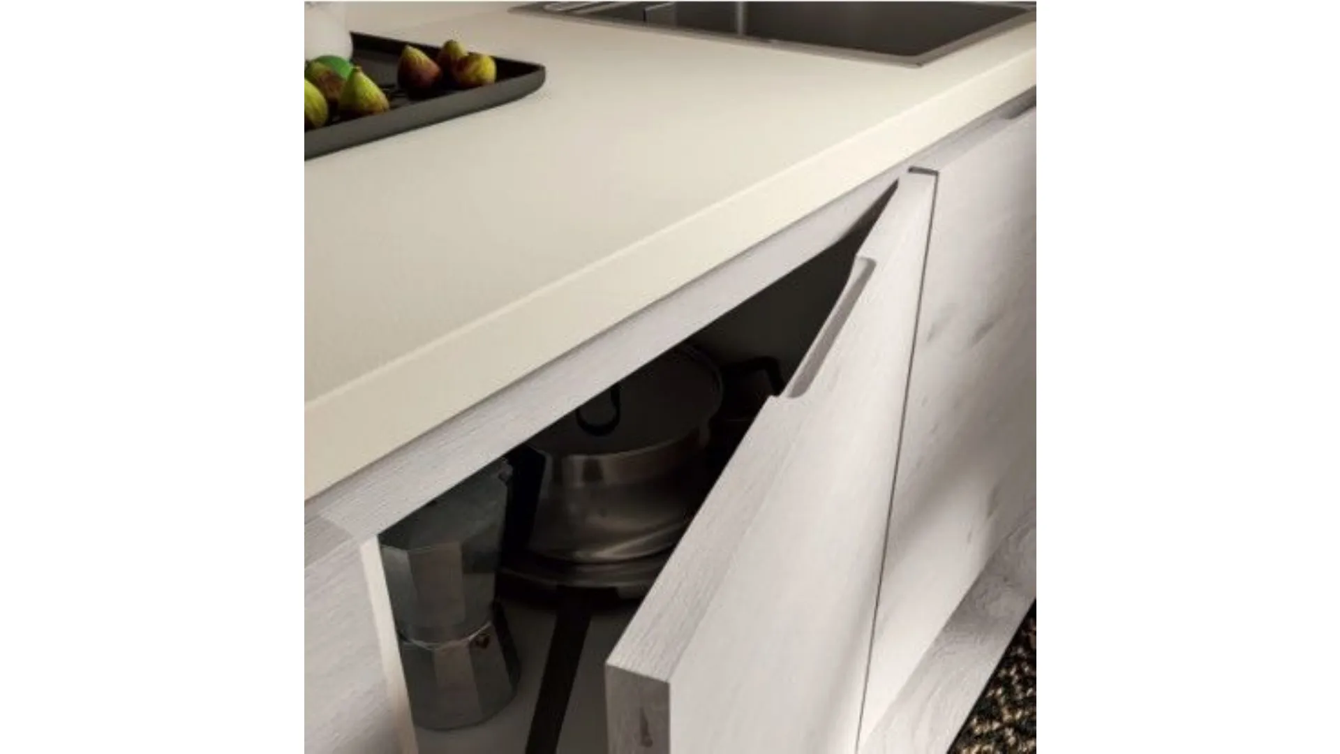 Cucina composizione 02 legno di rovere