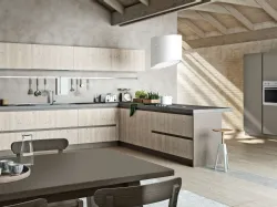 Cucina composizione A1 legno ABETE