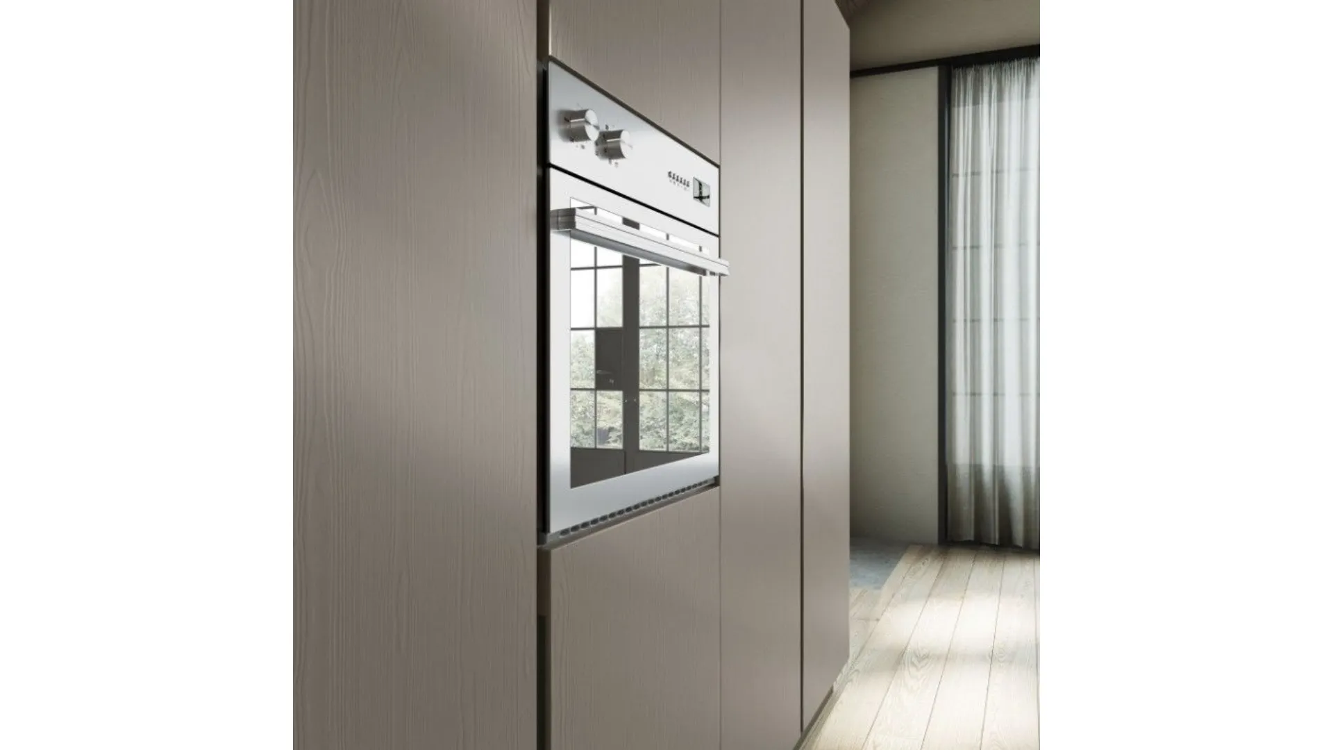 Cucina composizione A1 legno ABETE