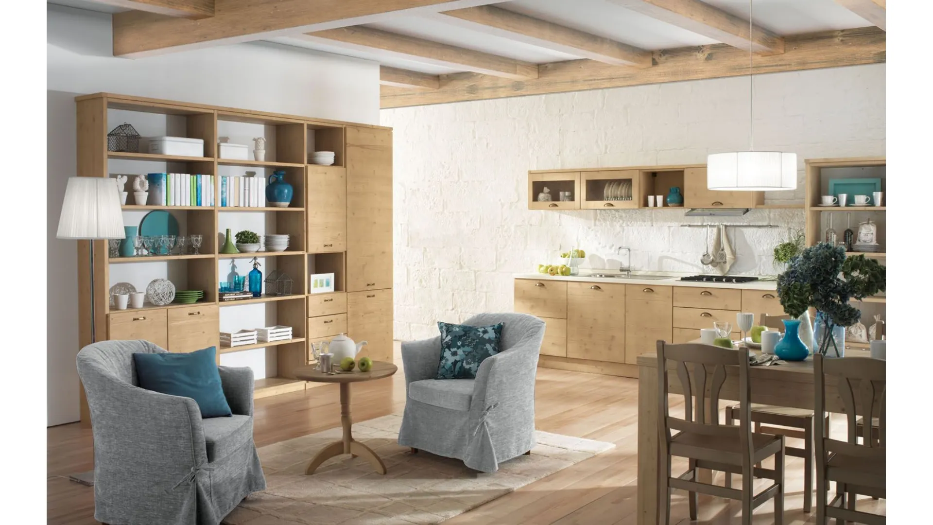 Cucina composizione C1 in legno