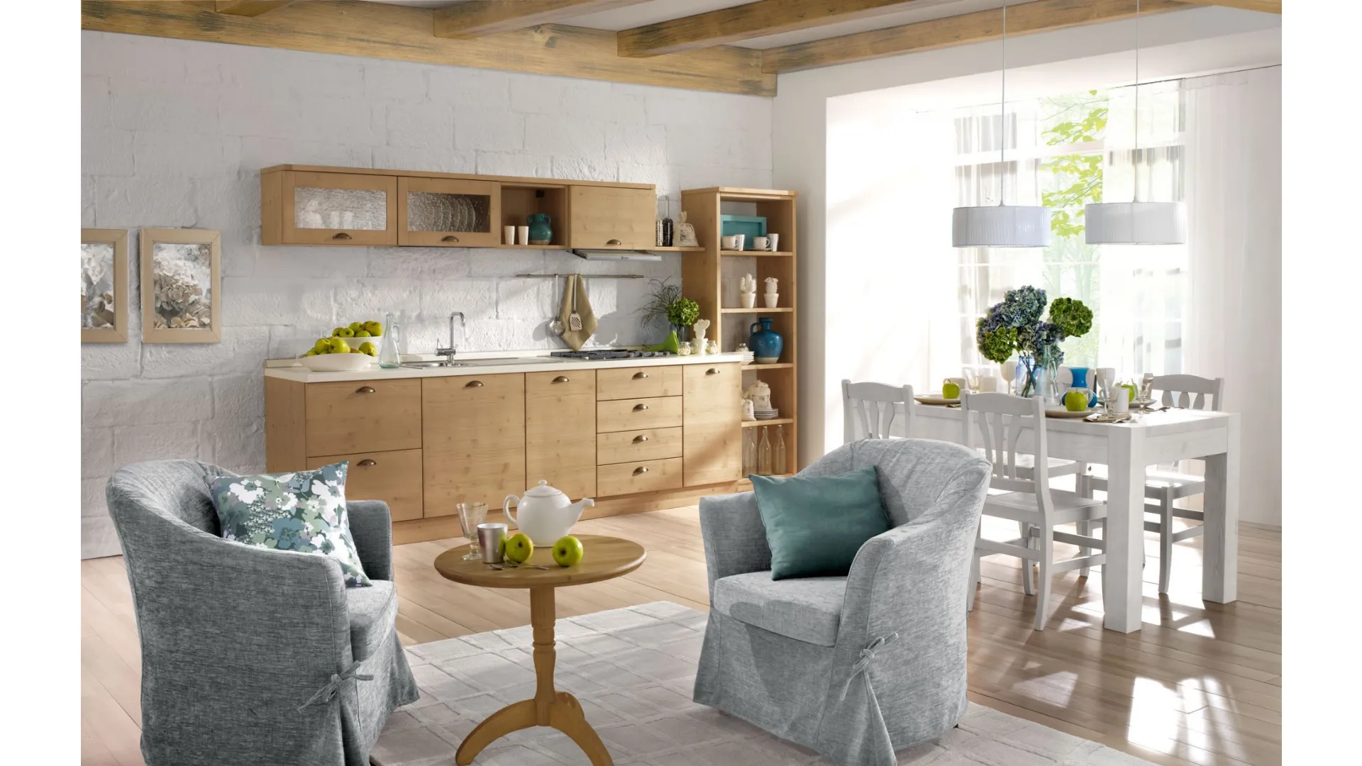 Cucina composizione C1 in legno
