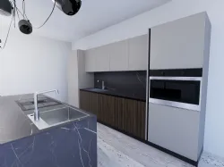 Cucina in laminato a ponte 