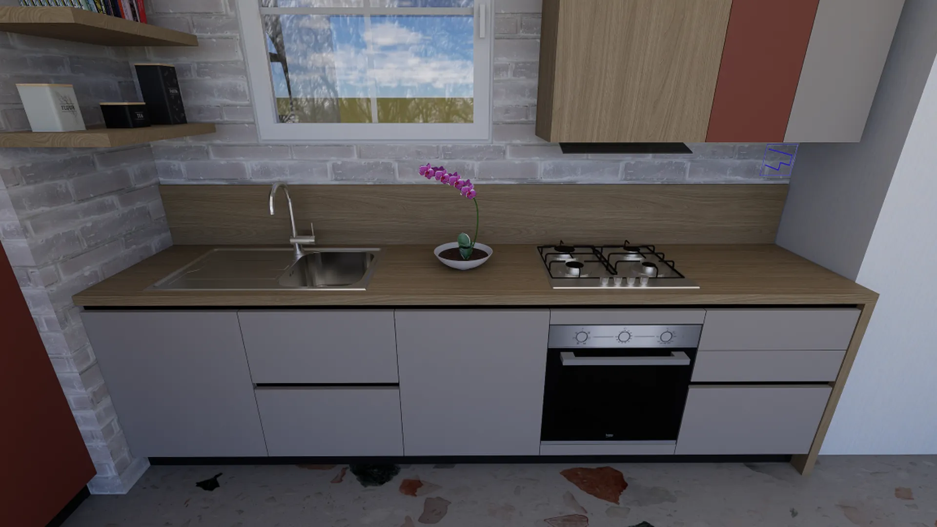 Cucina KALI composizione 16