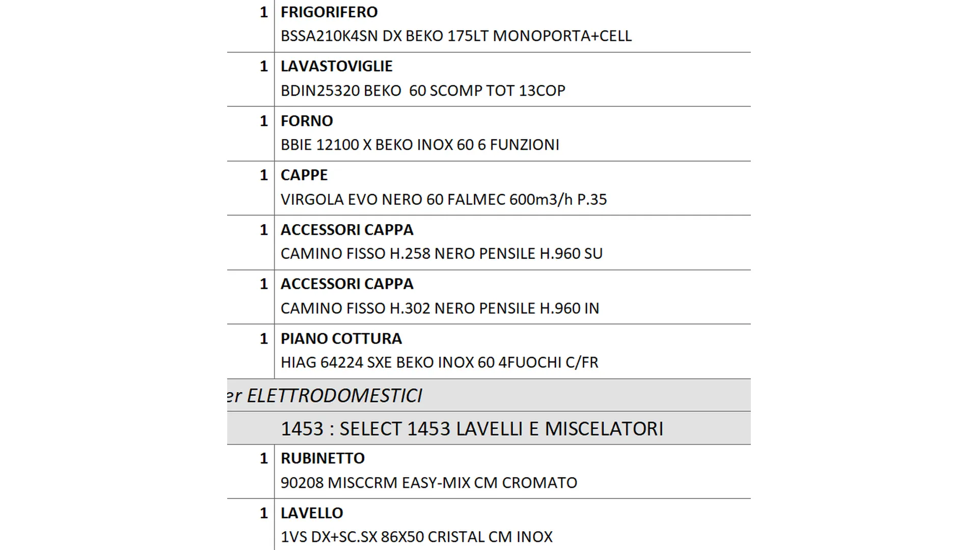 Cucina KALI composizione 16