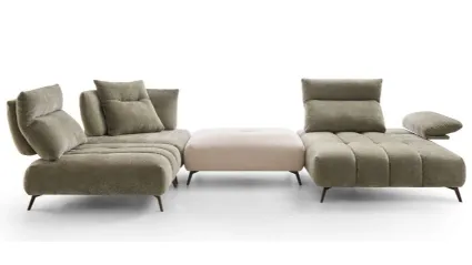 Divano ASCOT ANGOLARE braccioli traslanti