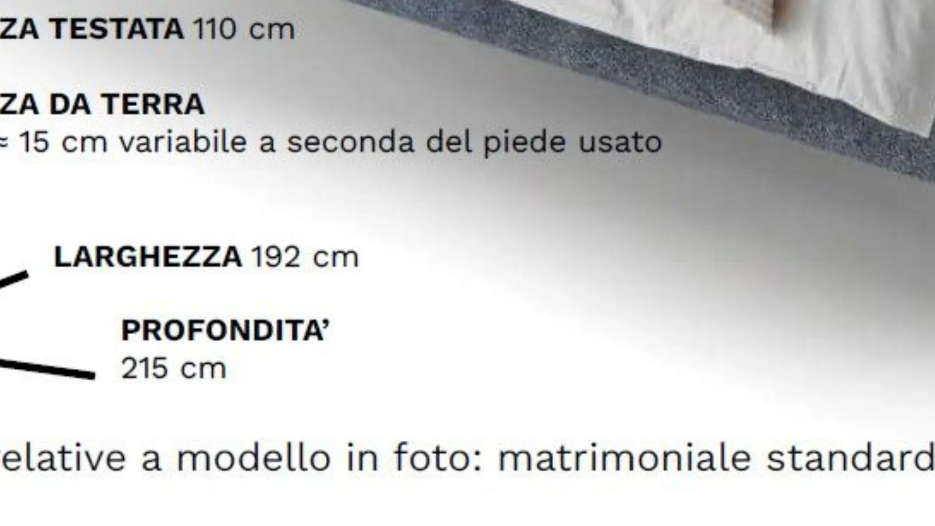 Letto CLARICE con contenitore