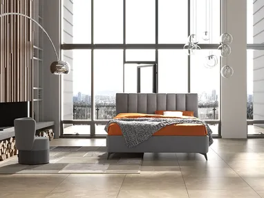 Letto matrimoniale DOMINO 24 con contenitore