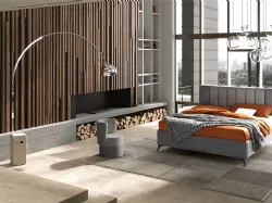 Letto matrimoniale DOMINO 24 con contenitore