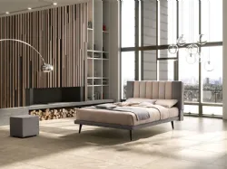  Letto matrimoniale DOMINO 24 con rete di struttura