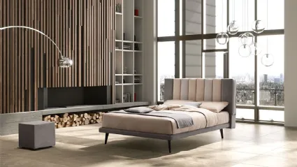  Letto matrimoniale DOMINO 24 con rete di struttura
