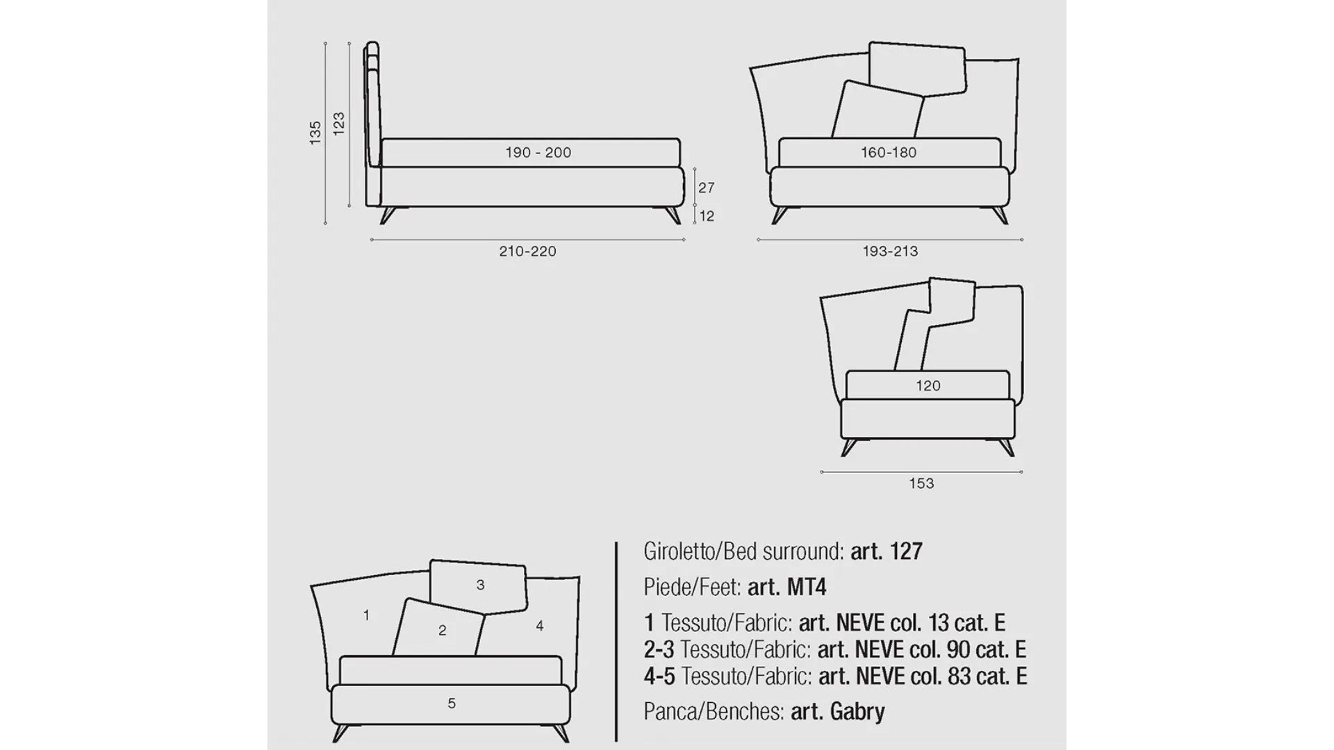 Letto matrimoniale FANTASY con contenitore