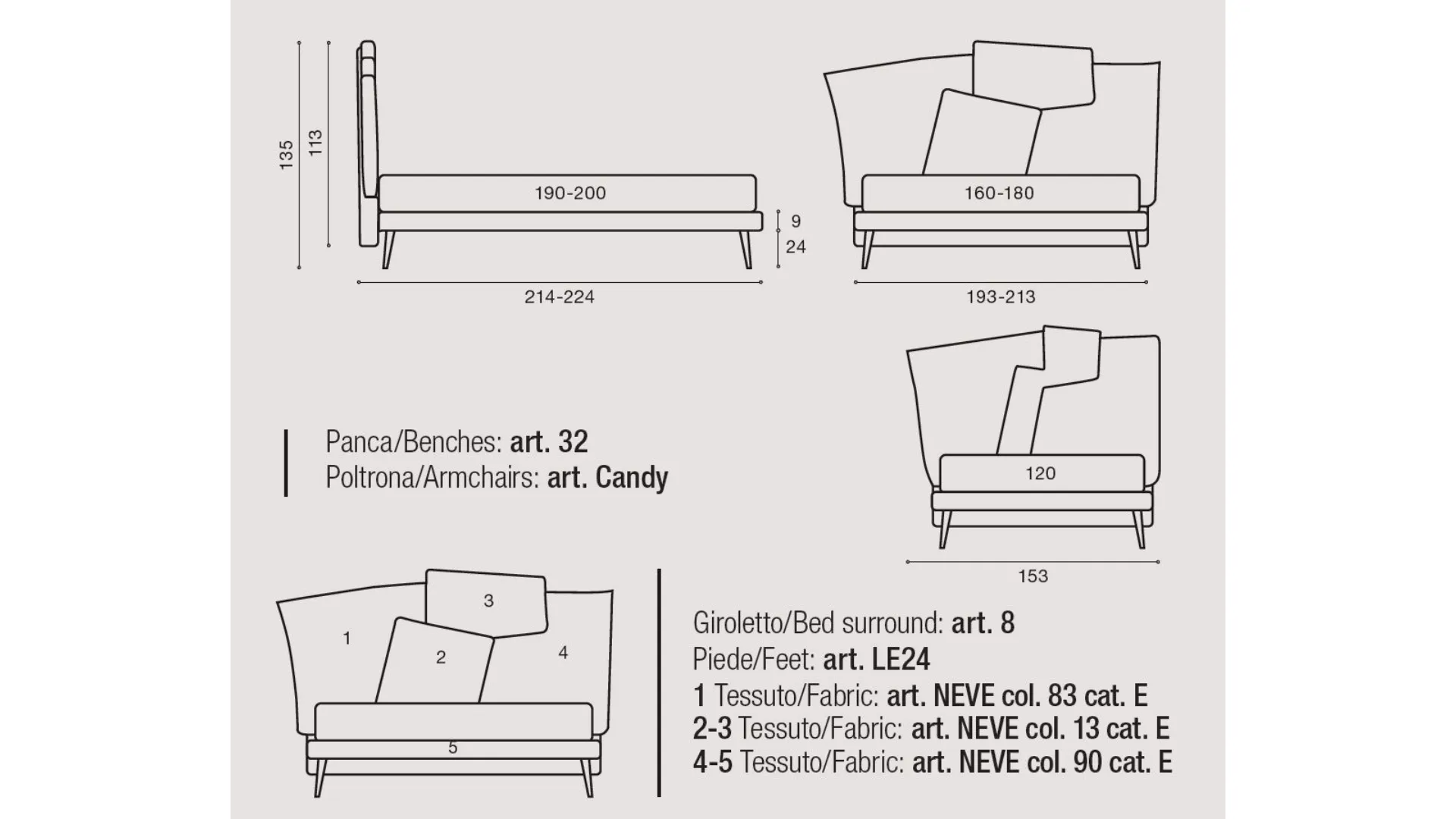 Letto matrimoniale FANTASY con rete strutturale