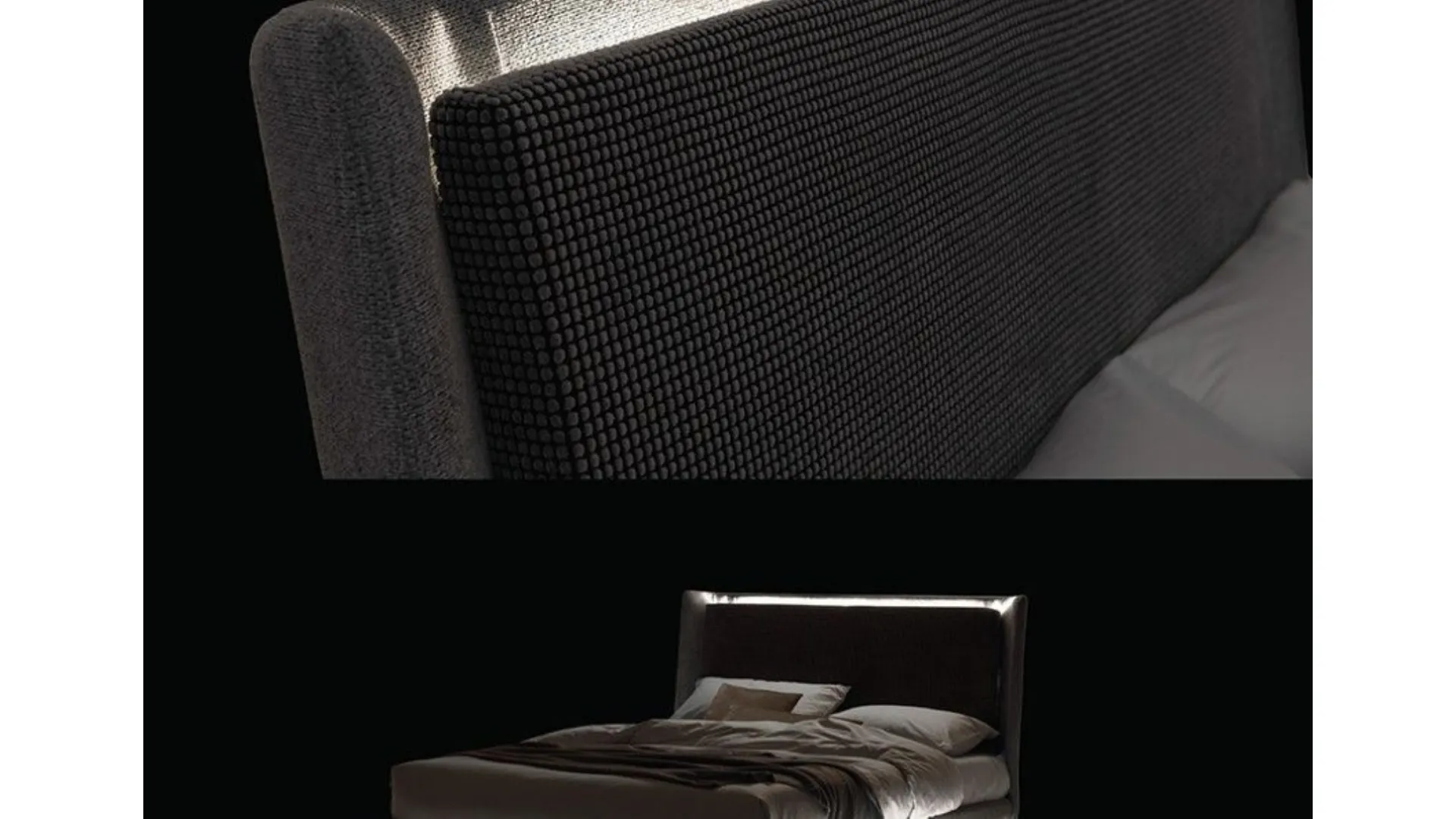Letto matrimoniale ILLUMIA con contenitore