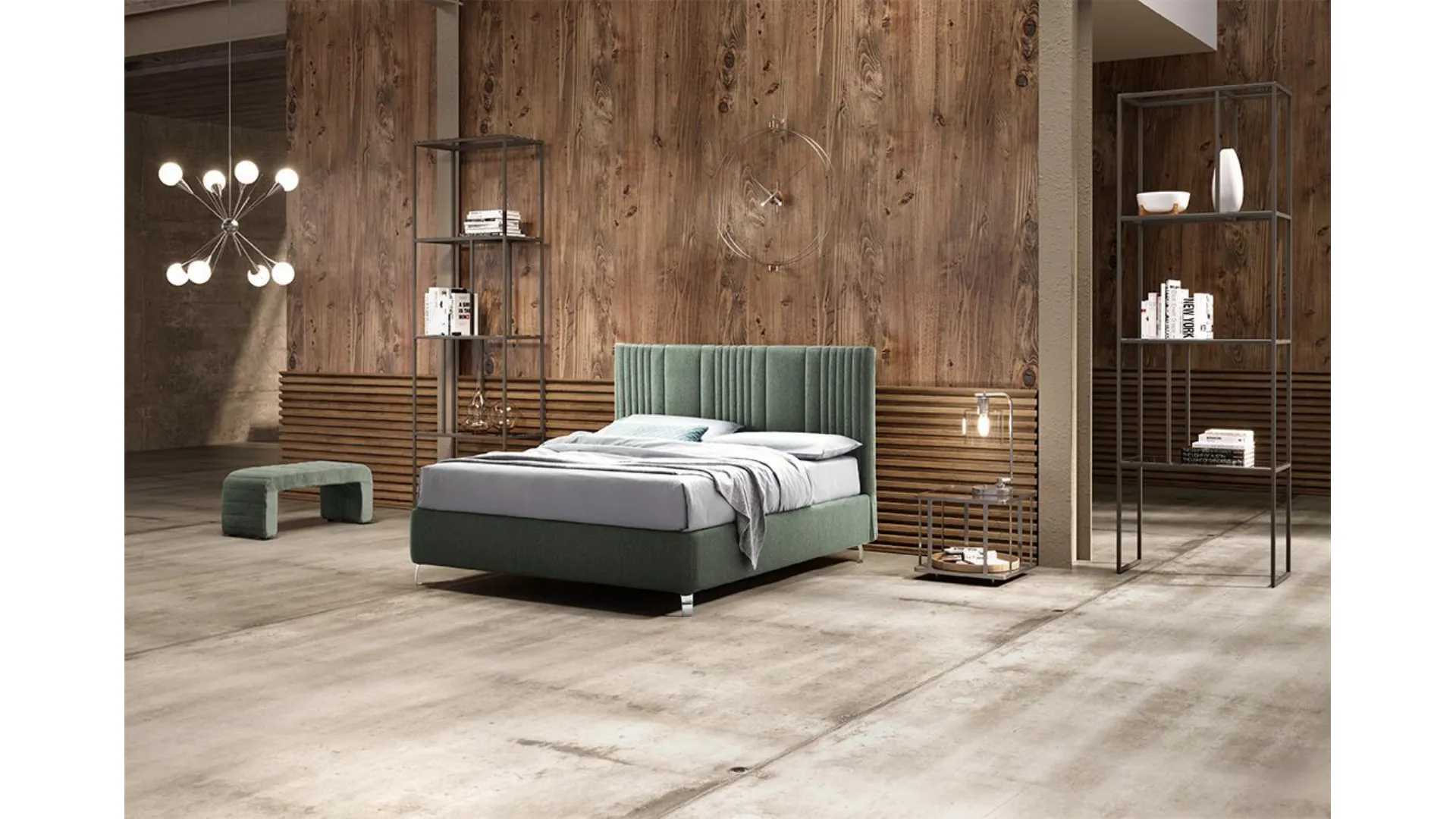 Letto matrimoniale MATRIX con contenitore