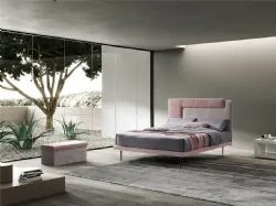 Letto matrimoniale SPAZIO DINAMIC con rete di struttura.