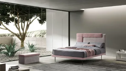 Letto matrimoniale SPAZIO DINAMIC con rete di struttura.