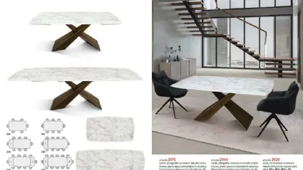 Tavolo art.2075 allungabile 